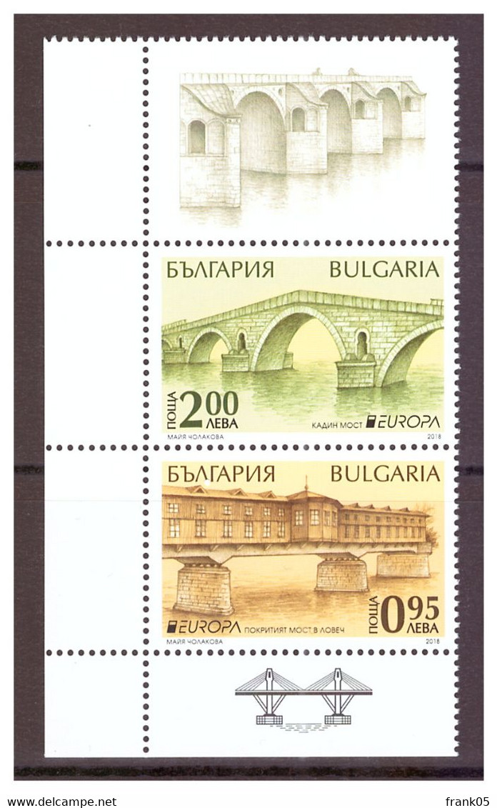 Bulgarien / Bulgaria / Bulgarie 2018 Paar/pair EUROPA ** - 2018