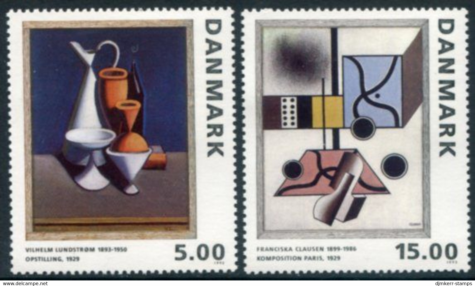 DENMARK 1993 Paintings MNH / **. Michel 1068-69 - Unused Stamps