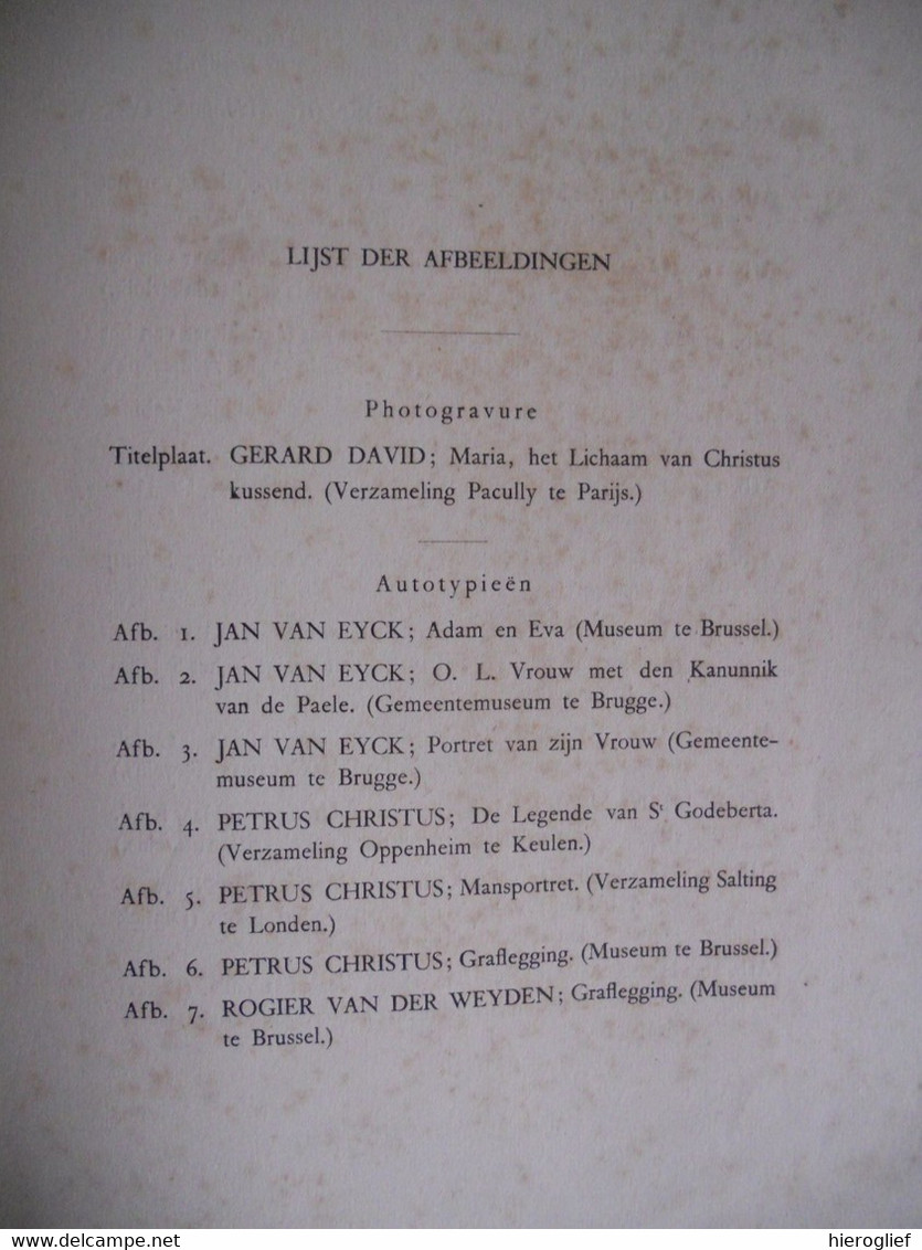 DE VLAAMSCHE PRIMITIEVEN Op De Tentoonstelling Te BRUGGE 1903 Door Dr. Martin / Vlaamse Christus Memling Van Eyck - Antique