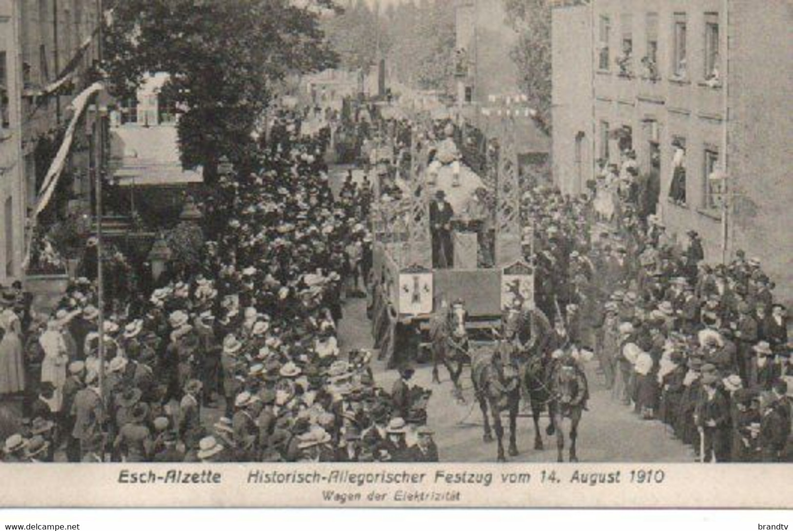 ESCH SUR ALZETTE Cavalcade  14 Aout 1910 - Esch-Alzette