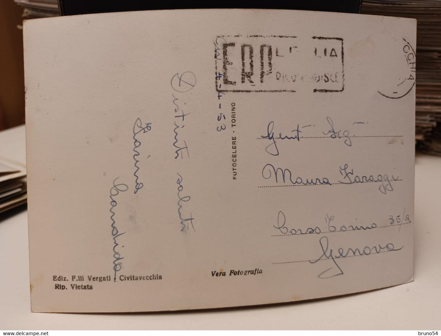 Cartolina Civitavecchia Passeggiata A Mare 1953 - Civitavecchia