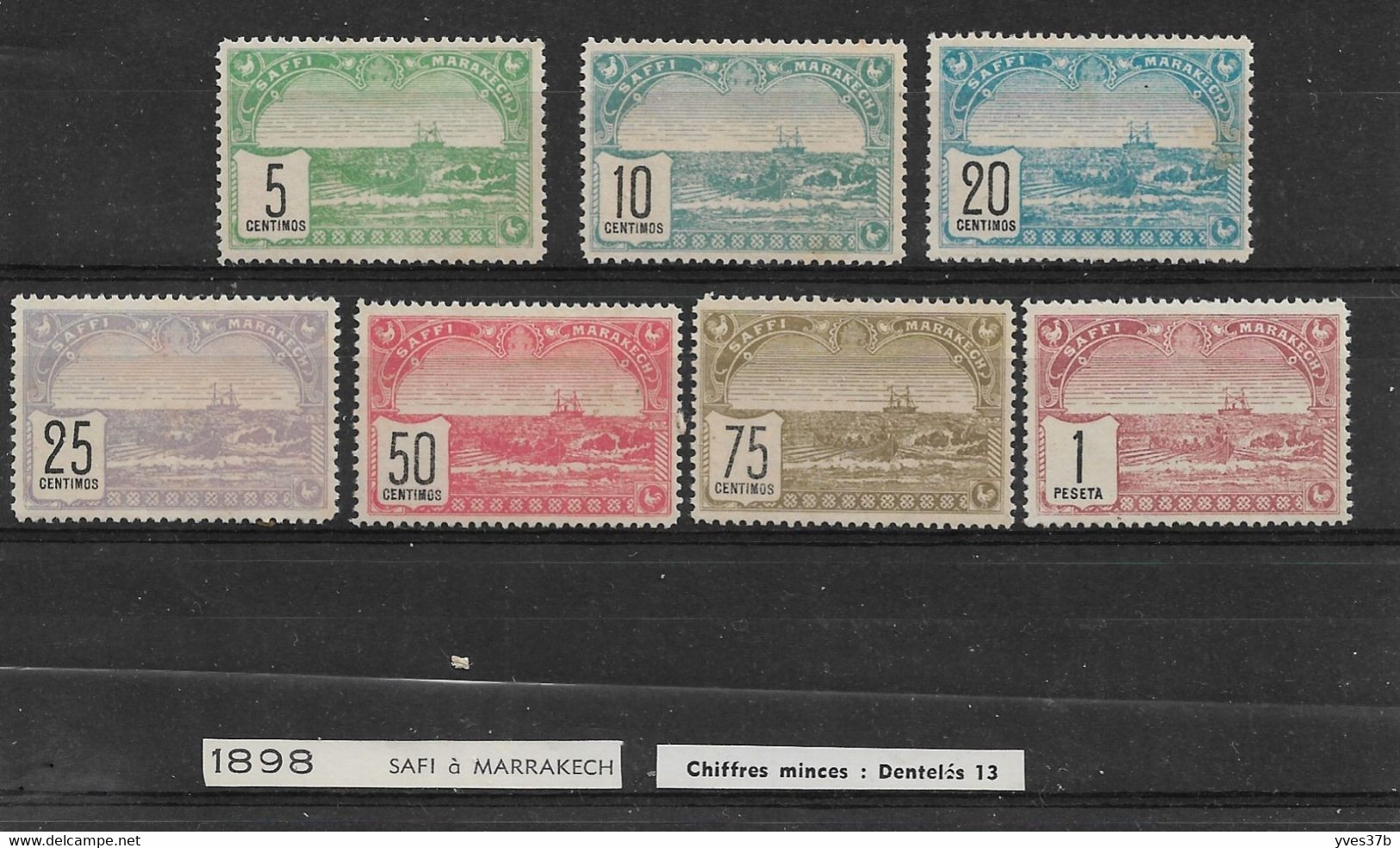 MAROC - Postes Locales - Safi à Marrakech - N°98/104 Série Complète "dentelé 13" -  Neuf(*) - TTB - Unused Stamps