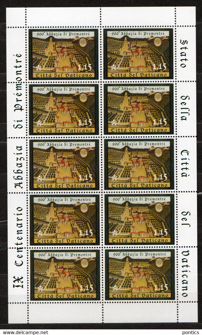 2021 - VATICANO  S62 - SERIE DI 10 FRANCOBOLLI ** - Unused Stamps