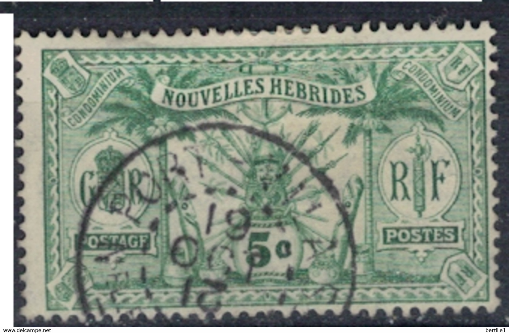 NOUVELLES HEBRIDES           N° 27 OBLITERE         ( OB 3/60,1 ) - Used Stamps