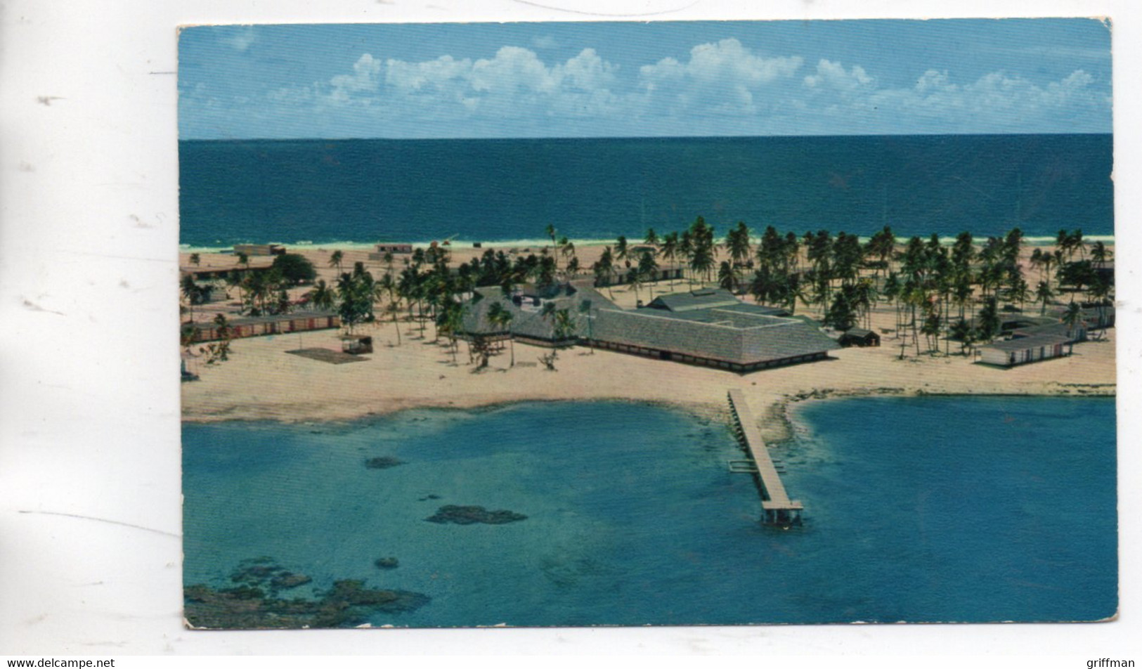 ATOLL DE HAO BASE AVANCEE LE MESS SOUS OFFICIERS 1969 CPSM 9X14 TBE - Tahiti