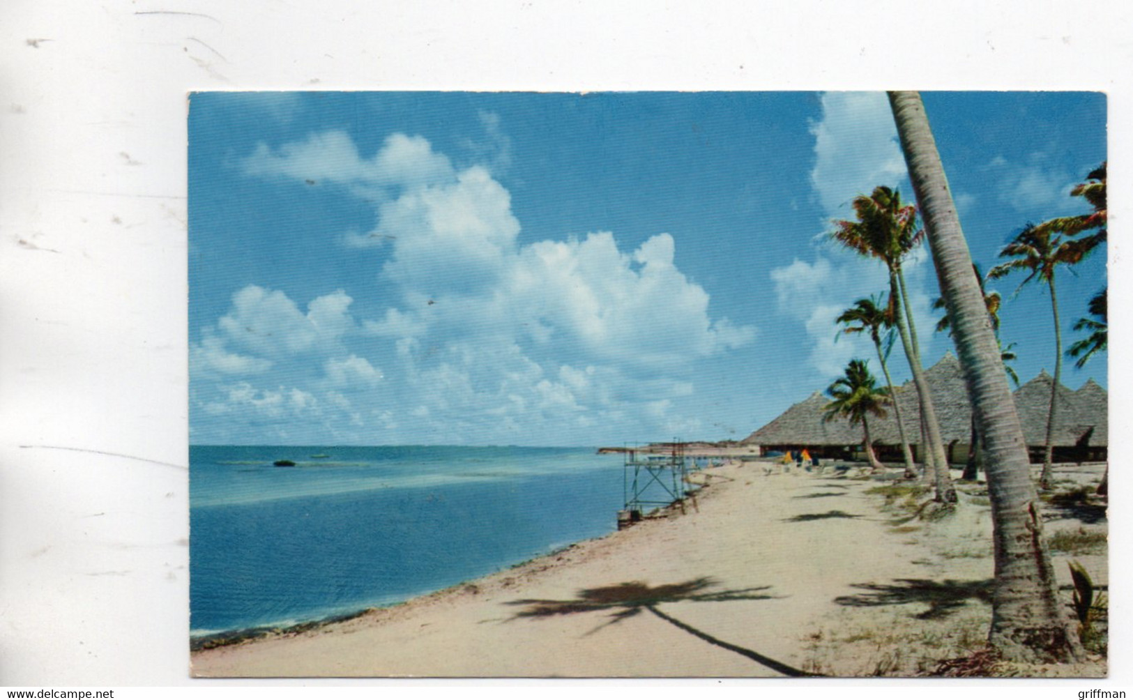 ATOLL DE HAO BASE AVANCEE PLAGE DU C.E.A. 1969 CPSM 9X14 TBE - Tahiti