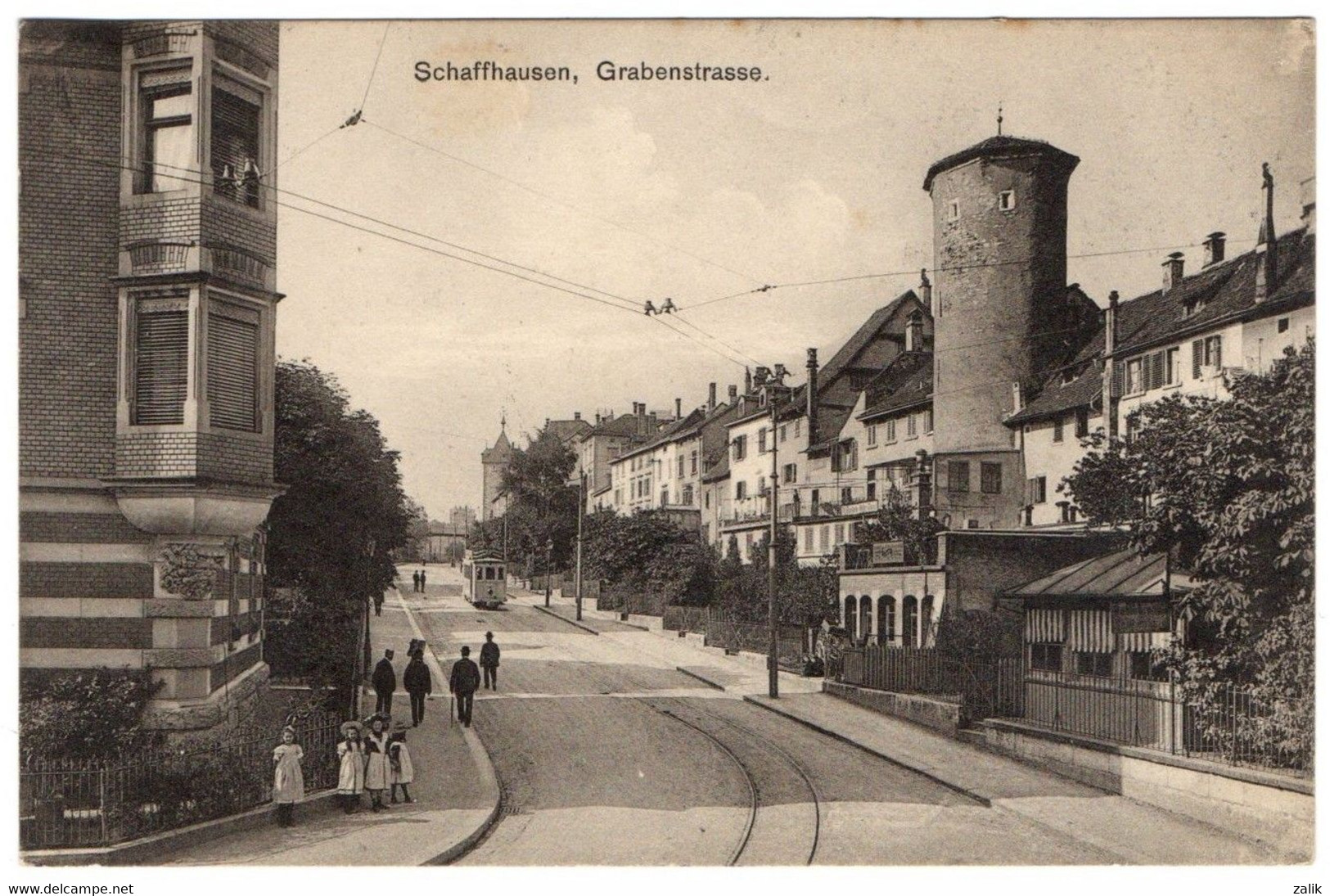 CPA - Suisse - Schaffhausen , Grabenstrasse - Hausen Am Albis 