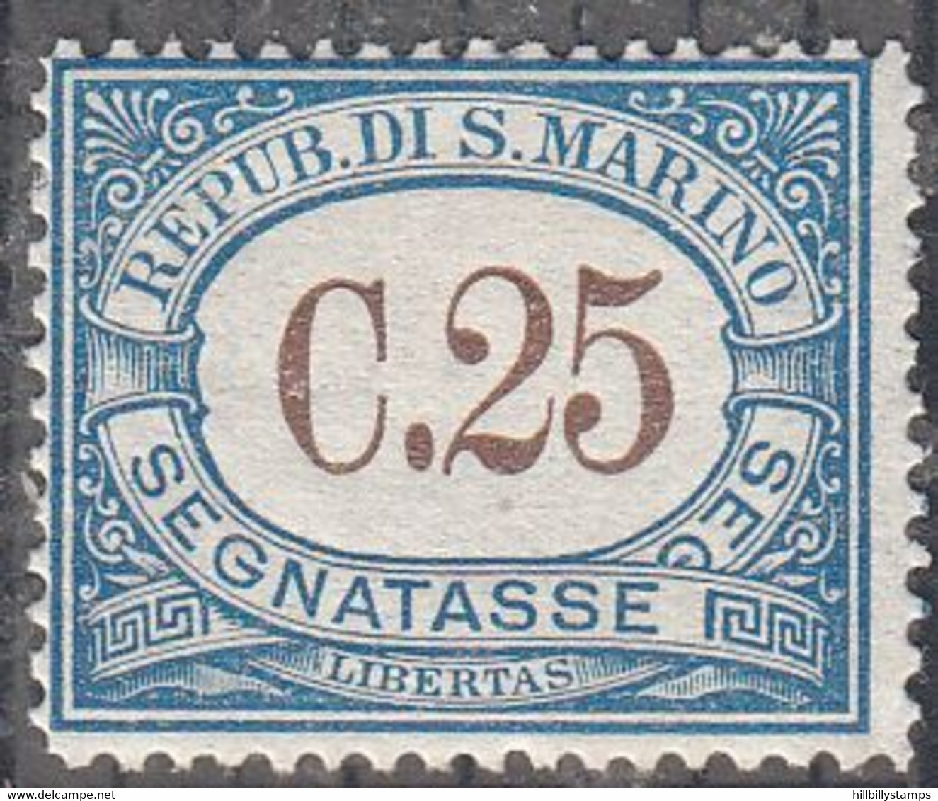 SAN MARINO  SCOTT NO J23  MINT HINGED   YEAR  1925 - Timbres-taxe