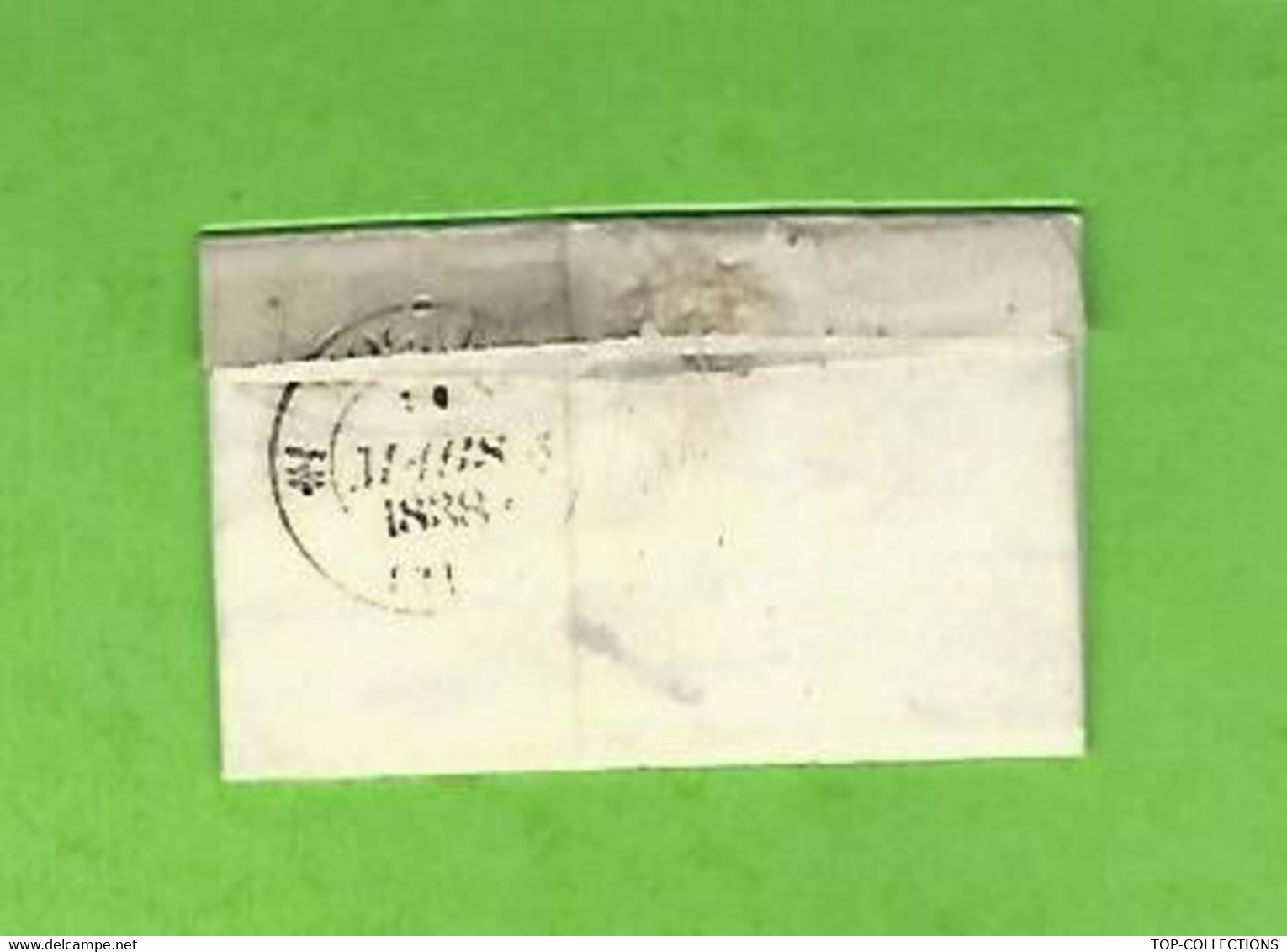 1838 LAC De Maupas Gers  Cursive (rouge) « 31 Cazaubon » + 2 Cachets Ronds (noire) Dont Nogaro Et Cachet Id V.TEXTE - 1801-1848: Precursori XIX