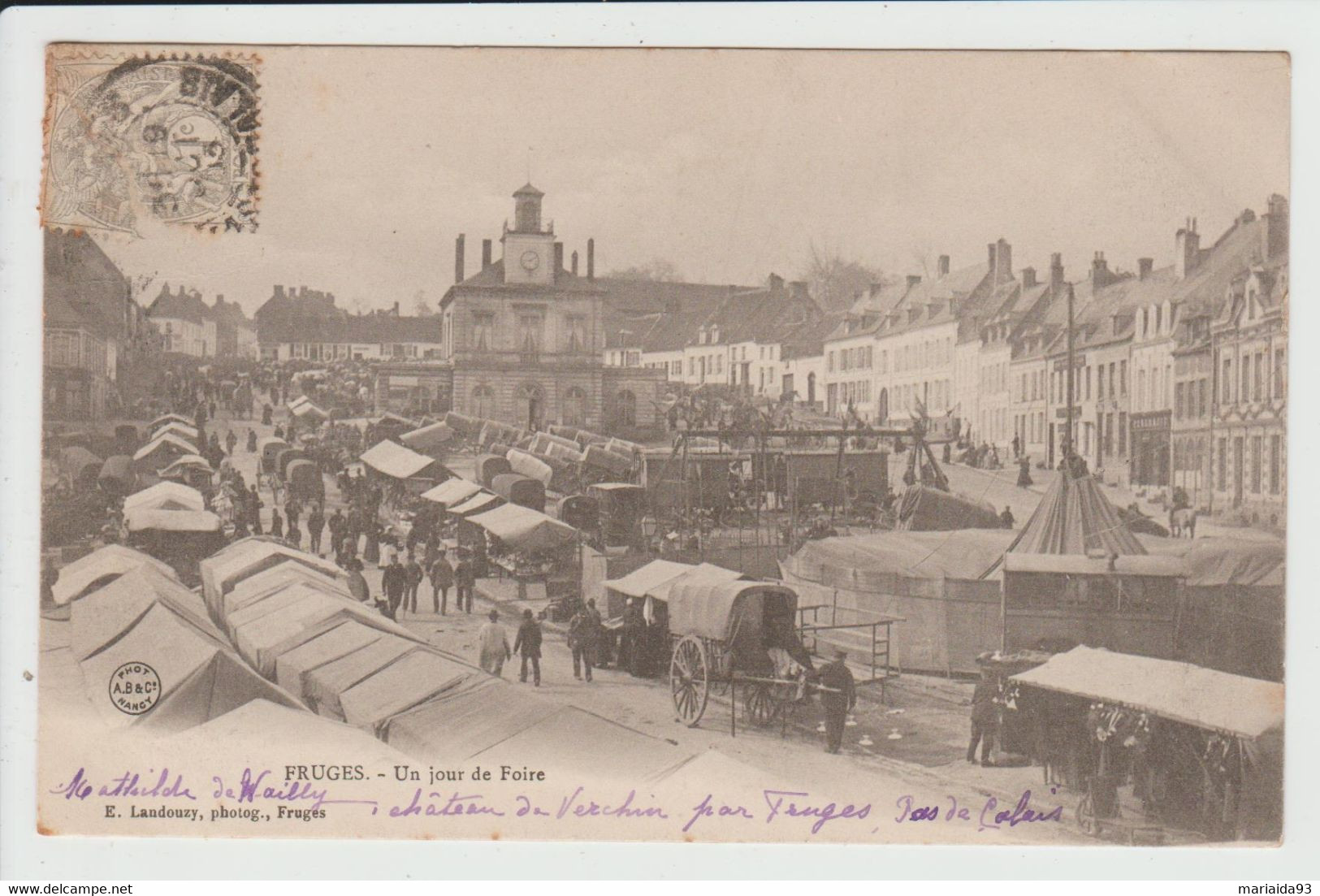 FRUGES - PAS DE CALAIS - UN JOUR DE FOIRE - Fruges