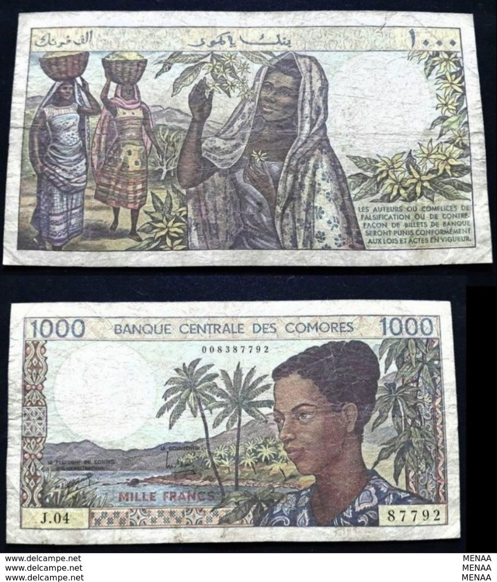 COMOROS - 1000 FRANCS - 1984 - Komoren