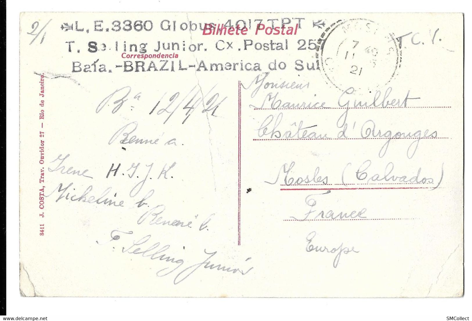 See Description. Secretarias Do Interior E Das Finanças. B. Horizonte - (A11p7) - Belo Horizonte