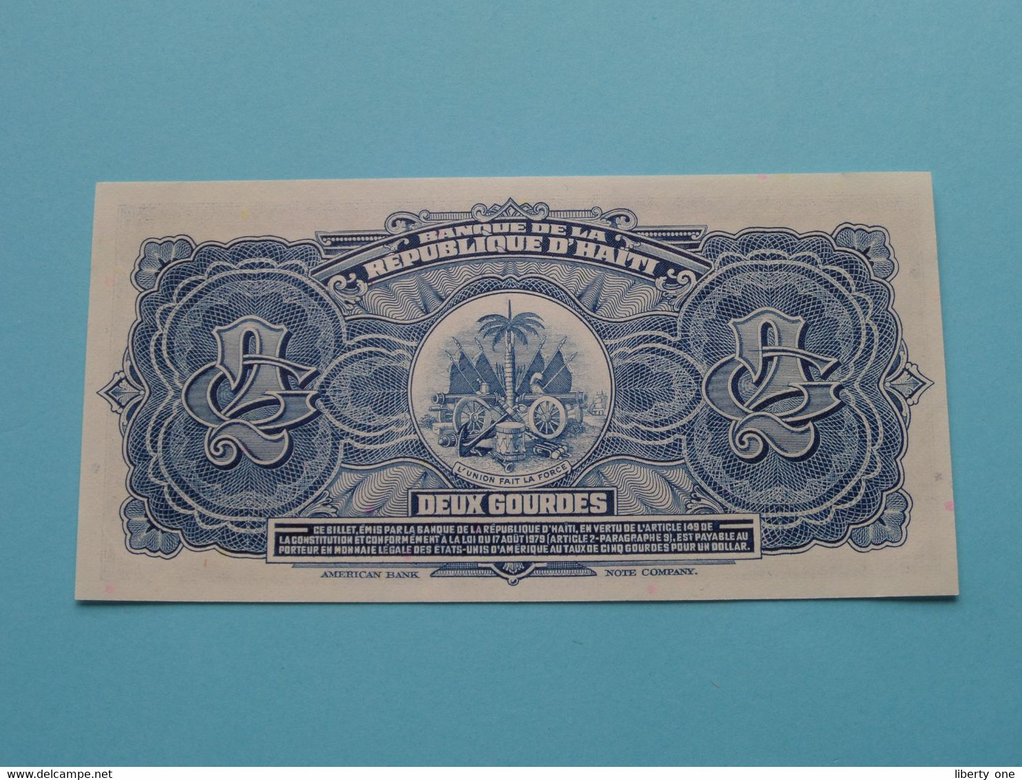 2 Gourdes ( F157557 ) 1979 - HAITI ( For Grade, Please See Photo ) UNC ! - Haïti