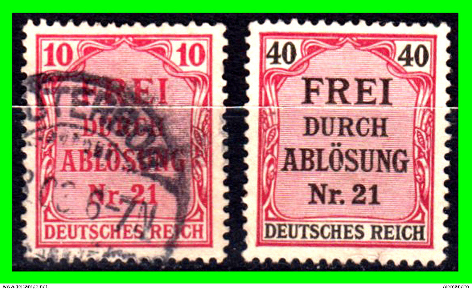 ALEMANIA ( GERMANY ) ( ..SELLOS OFICIALES PRUSIANOS DE LA ALEMANIA IMPERIAL .. ) “ AÑO 1903 “” ( PRUSIA ) - Dienstzegels