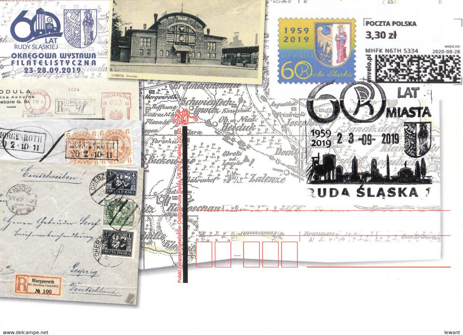 POLAND Envelo Stamp Ruda Slaska - 60 Years Of The City 2019 - POWA - Cartas & Documentos