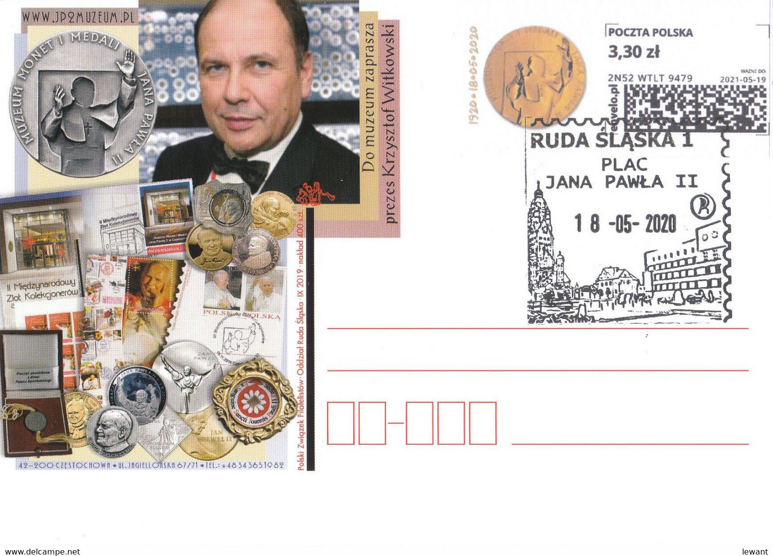 POLAND Envelo Stamp Ruda Slaska - 60 Years Of The City 2019 - POWA - Briefe U. Dokumente