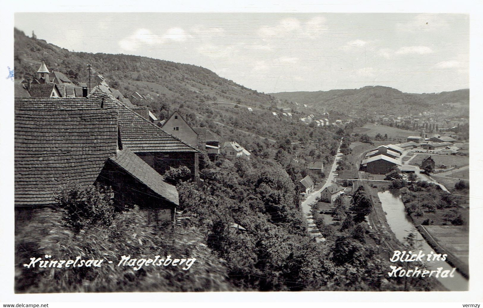 CPSM  KÜNZELSAU - NAGELSBERG : Blick Ins Kochertal - Kuenzelsau