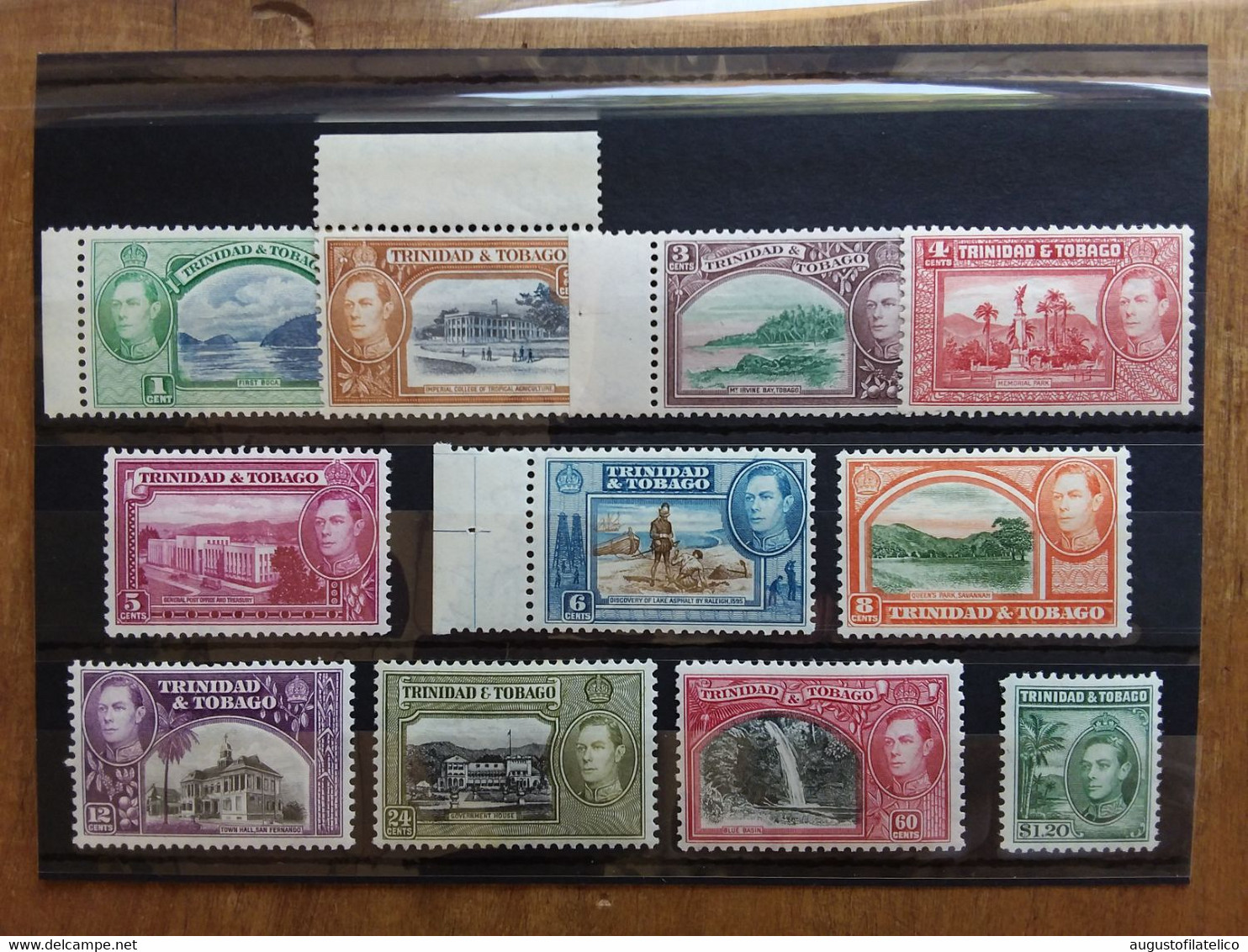 EX COLONIE INGLESI 1938/44 - TRINIDAD E TOBAGO - Re Giorgio VI° Nuovi */** + Spese Postali - Trindad & Tobago (...-1961)