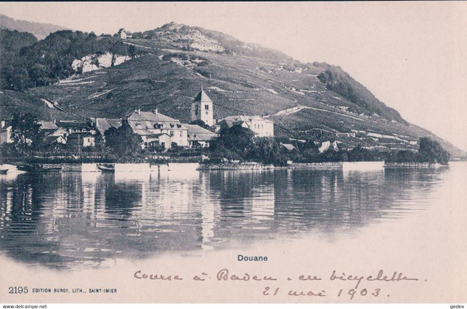 Douanne BE, Twann Vu Du Lac (2195) - Douanne-Daucher