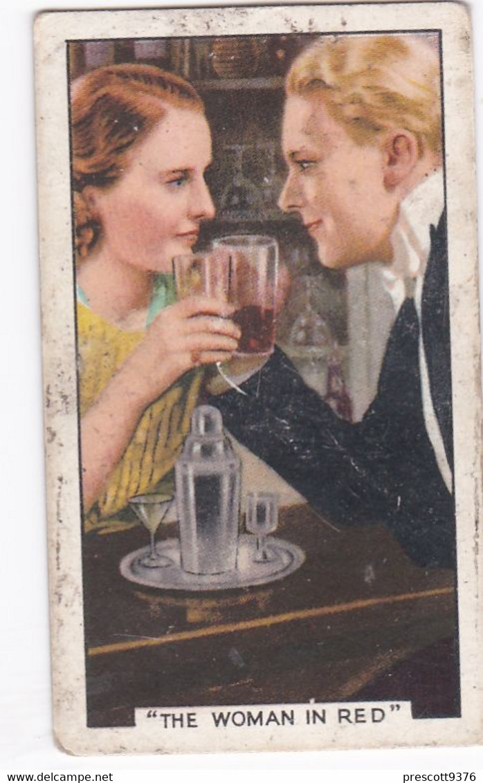 Film Episodes 1936 - 41 Barbara Stanwyck "Woman In Red"   - Gallaher Cigarette Card - Original- Film Star - Gallaher