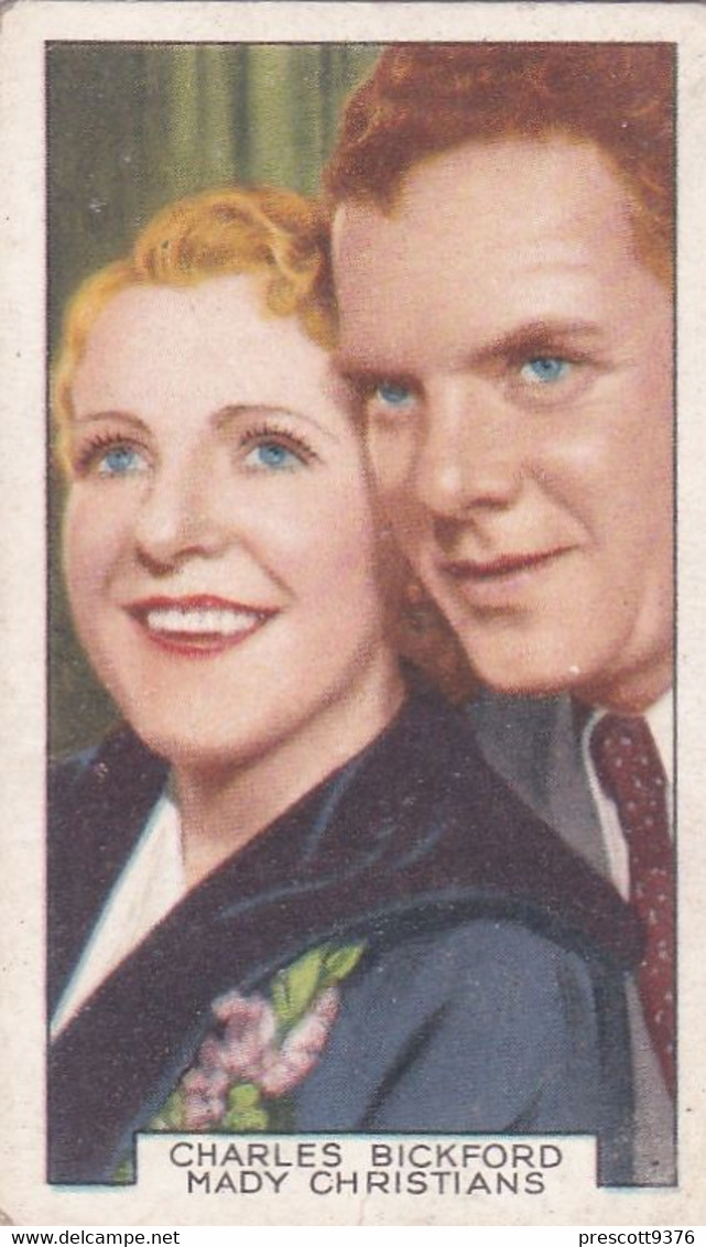 Film Partners 1935 - 31 Charles Bickford Mady Christians "Wicked Woman"  - Gallaher Cigarette Card - Original- Film Star - Gallaher