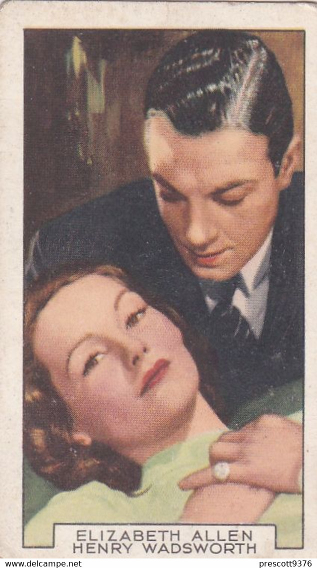 Film Partners 1935 - 32 Elizabeth Allen "Mark Of The Vampire"  - Gallaher Cigarette Card - Original- Film Star - Gallaher