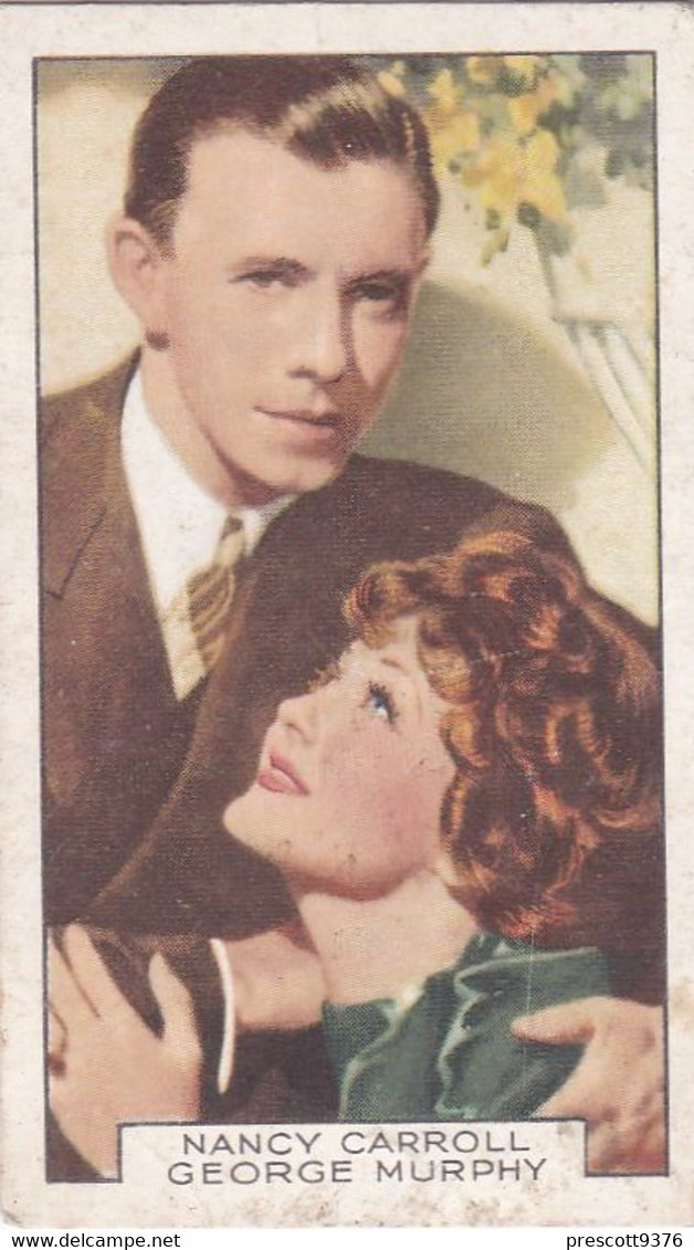 Film Partners 1935 - 9 Nancy Carroll George Murphy "Jealousy"  - Gallaher Cigarette Card - Original - Gallaher