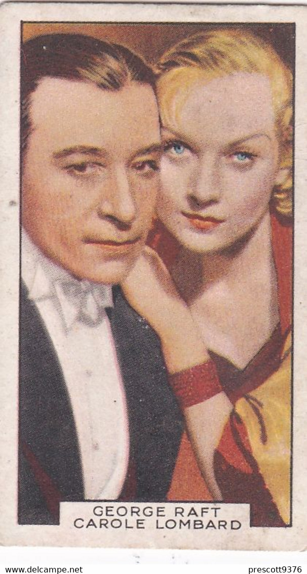 Film Partners 1935 - 47 George Raft Carole Lombard "Rumba"  - Gallaher Cigarette Card - Original - Gallaher