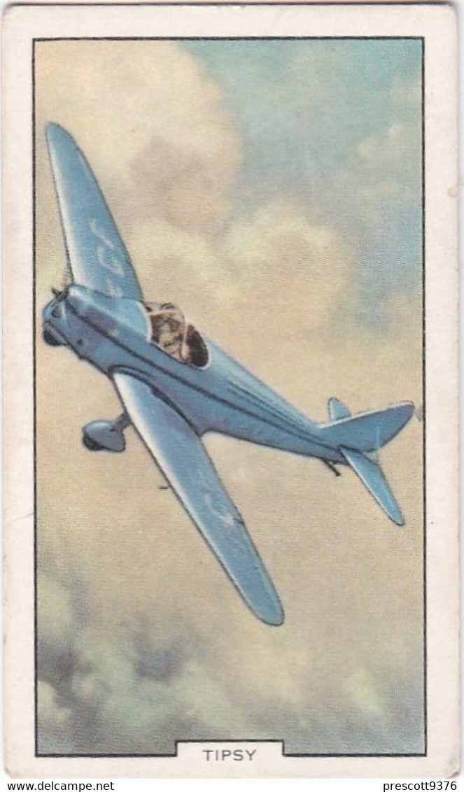 Aeroplanes 1939 - 17 Tipsy - Gallaher Cigarette Card - Original, Military Aircraft - Gallaher