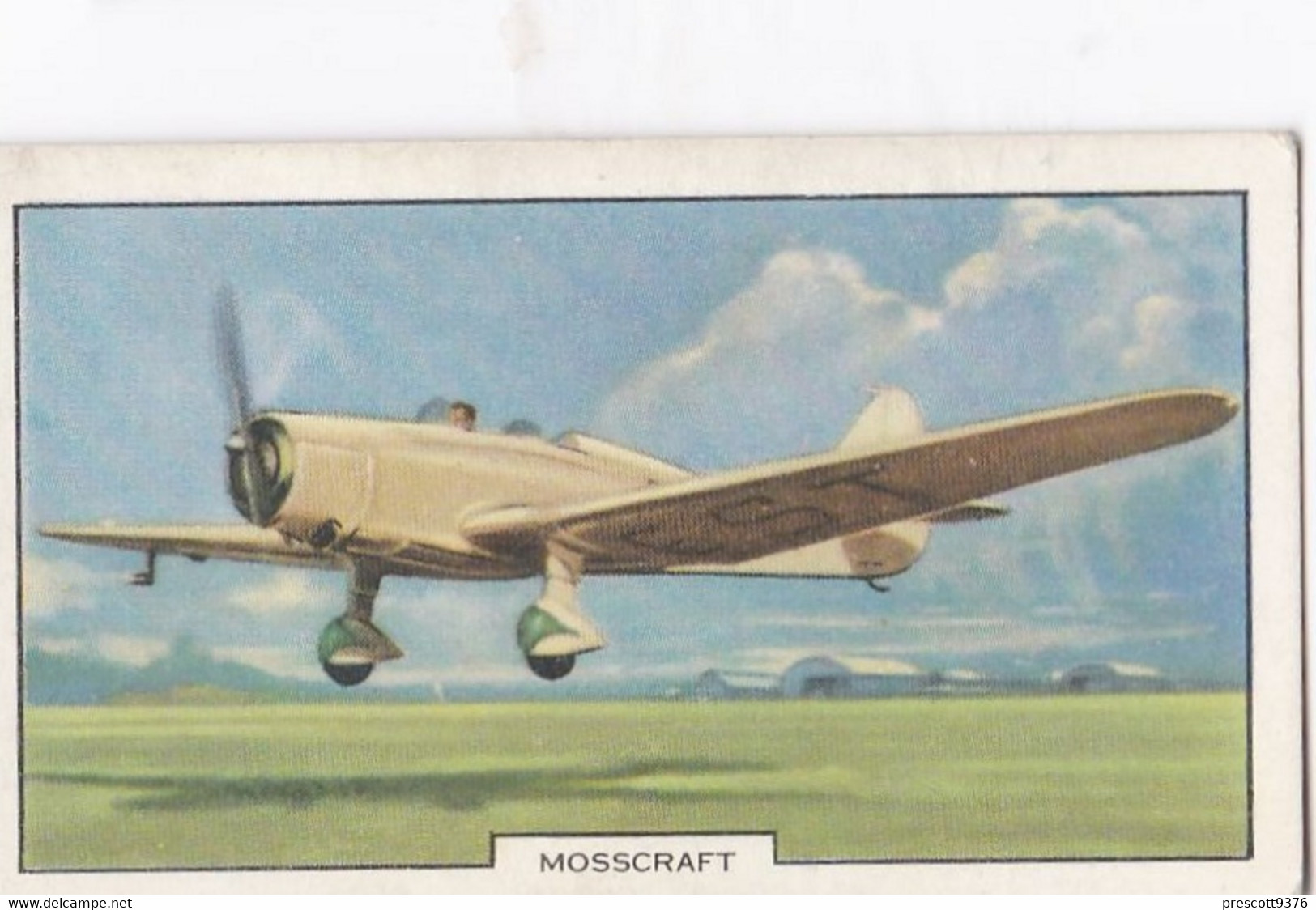 Aeroplanes 1939 - Mosscraft - Gallaher Cigarette Card - Original, Military Aircraft - Gallaher