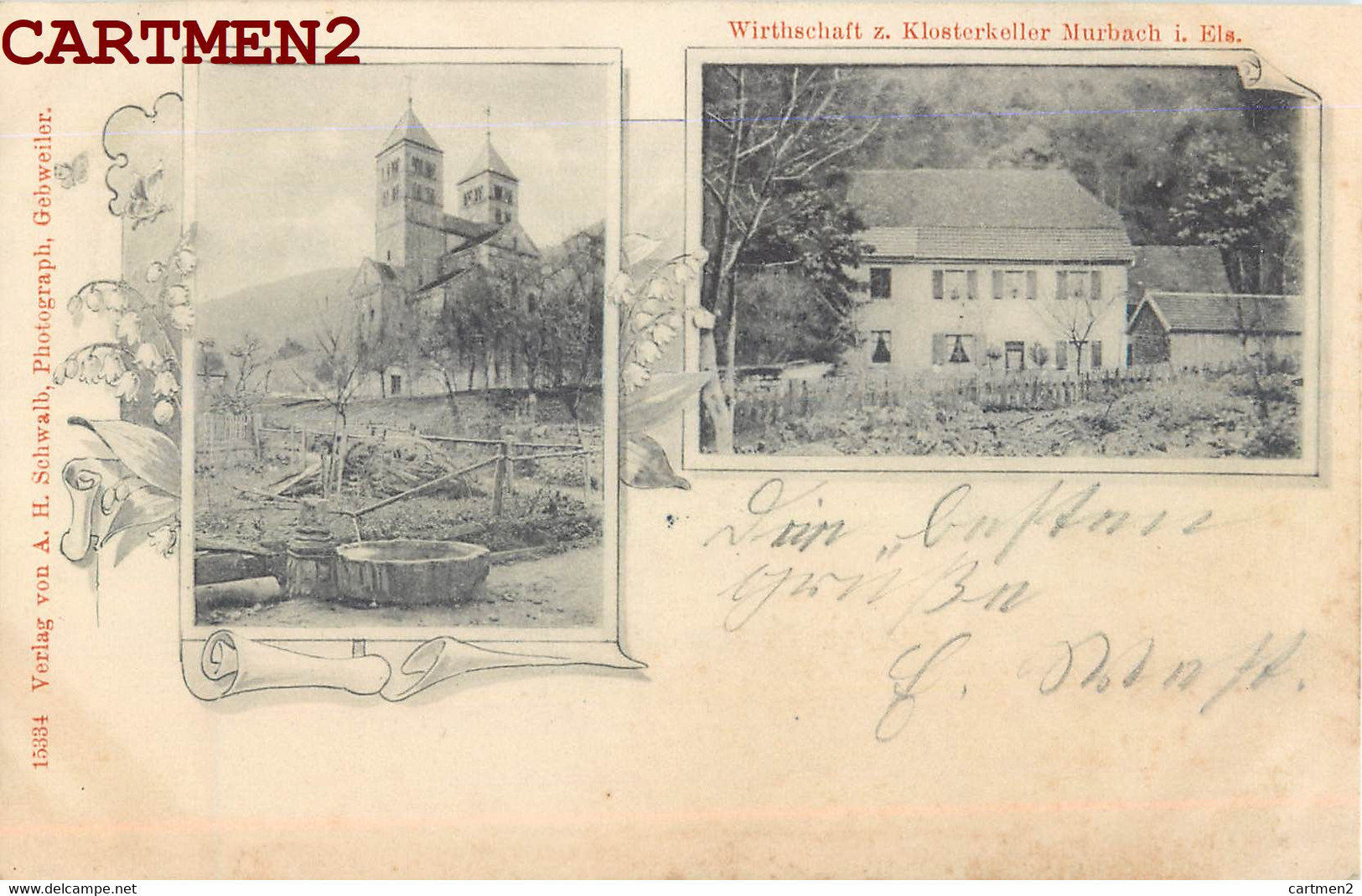 GRUSS AUS MURBACH 1900 MULHOUSE 68 ALSACE ELSASS - Murbach