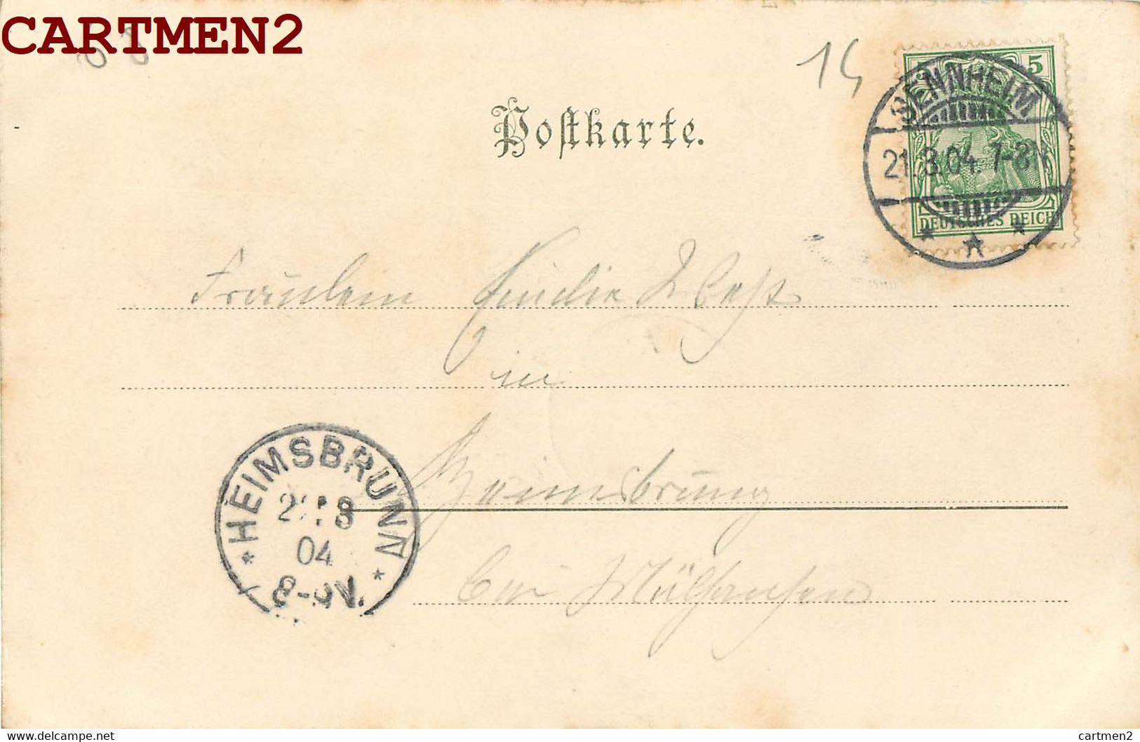 GRUSS AUS SENNHEIM SOUVENIR DE CERNAY 1900 ALSACE ELSASS 68 - Cernay