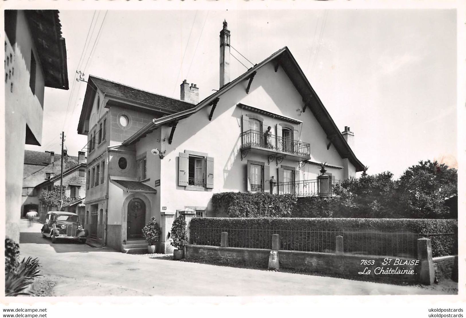 CPA  Suisse,  ST BLAISE, La Chatelainie, Carte Photo. - Saint-Blaise