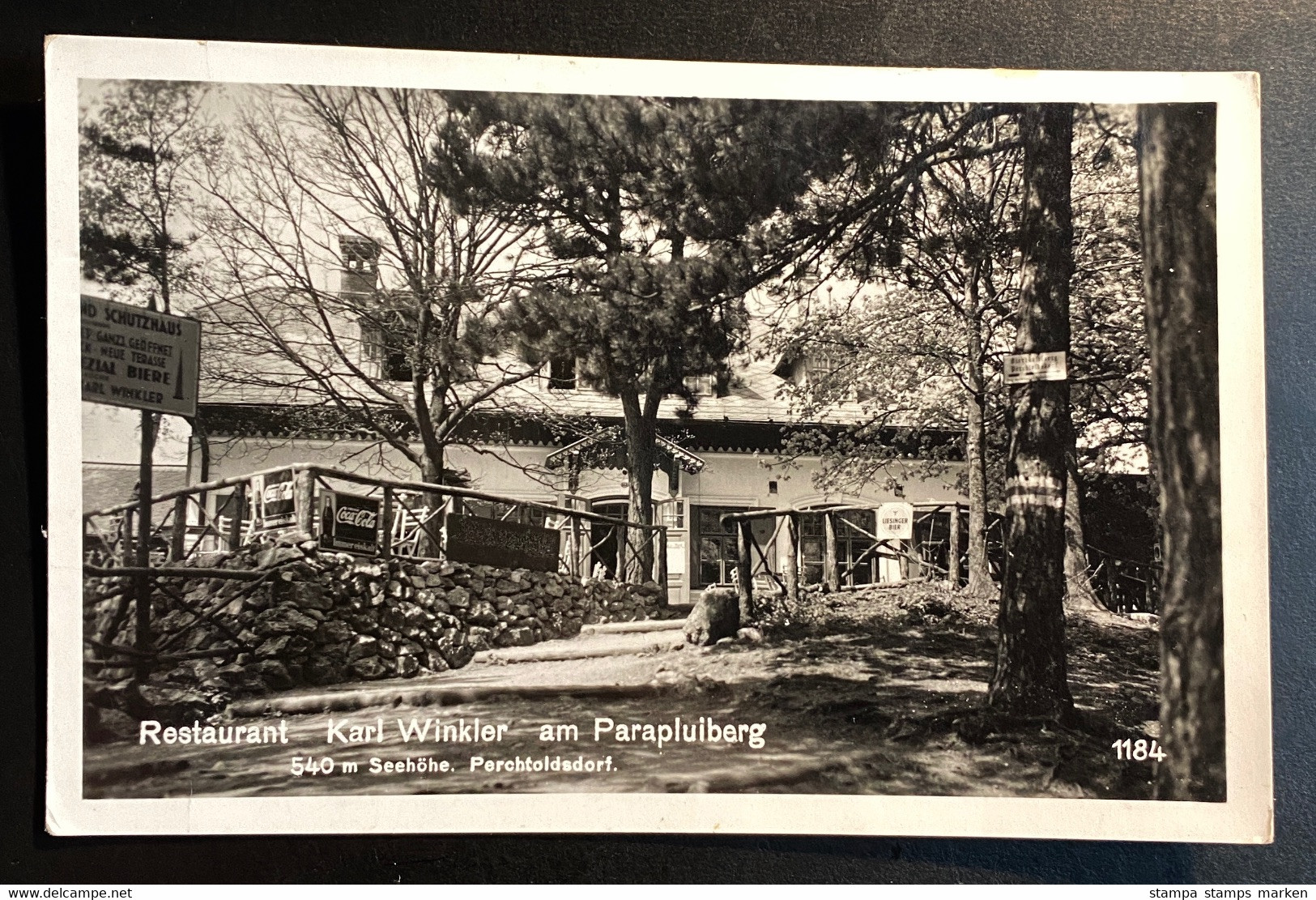 AK Fotografie Restaurant Karl Winkler Am Parapluiberg Pertoldsdorf Ca. 1960 Nicht Gelaufen - Perchtoldsdorf