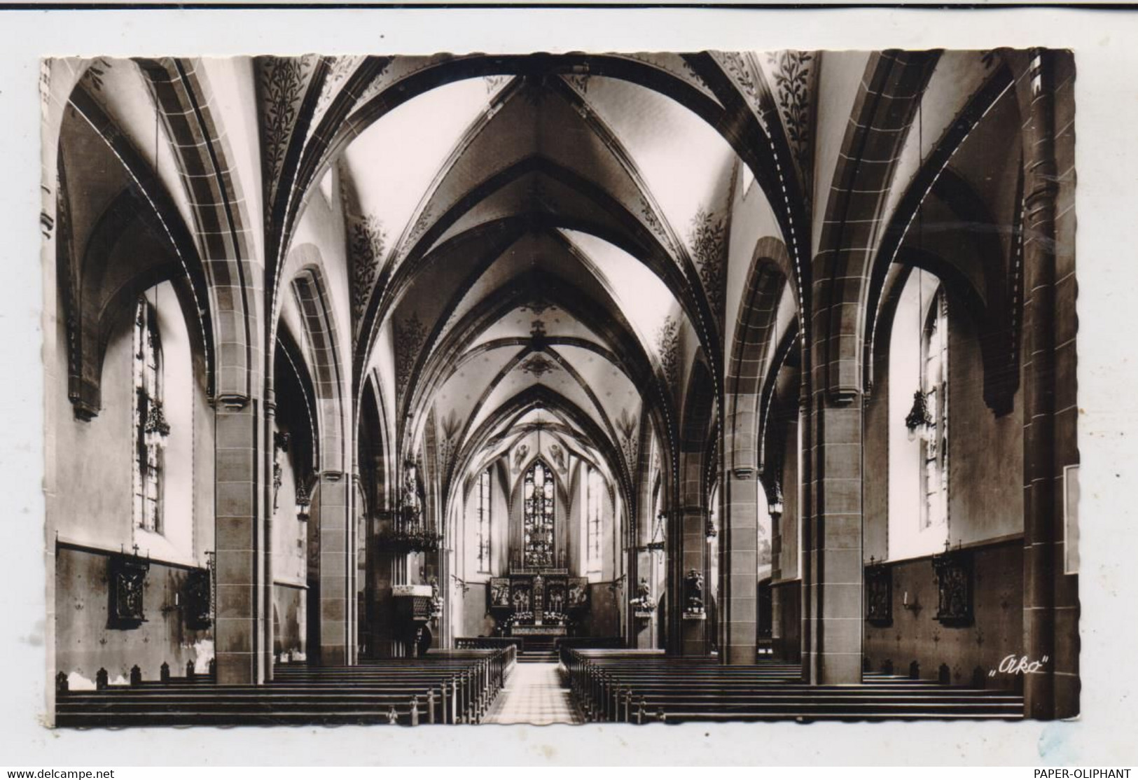 6969 HÜPFINGEN, Pfarrkirche, Innennsicht - Mosbach