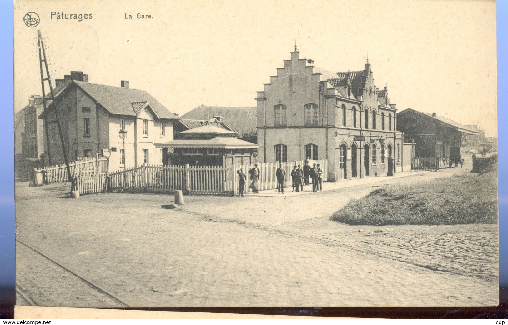Cpa Paturages  Gare  1913 - Colfontaine