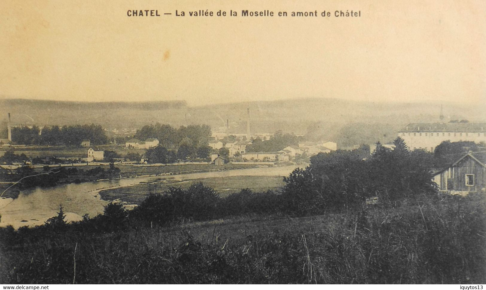 CPA. - [88] Vosges > CHATEL SUR MOSELLE - La Vallée De La Moselle En Amont De Châtel - Datée 1914 - En TBE - Chatel Sur Moselle