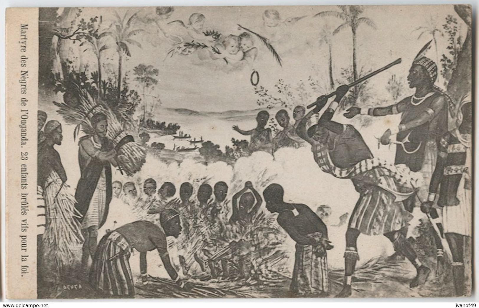 Martyr Des Nègres De L'Ouganga - CPA - Tableau - Ouganda