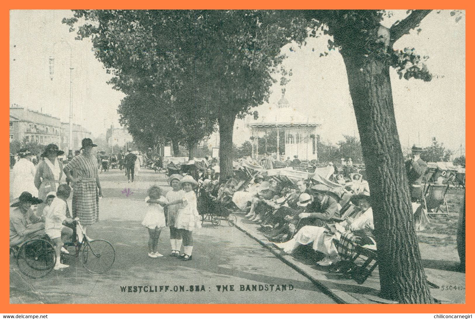 WESTCLIFF ON SEA - The Bandstand - Tricycle - Animée - Edit. GRANO - 1923 - Southend, Westcliff & Leigh