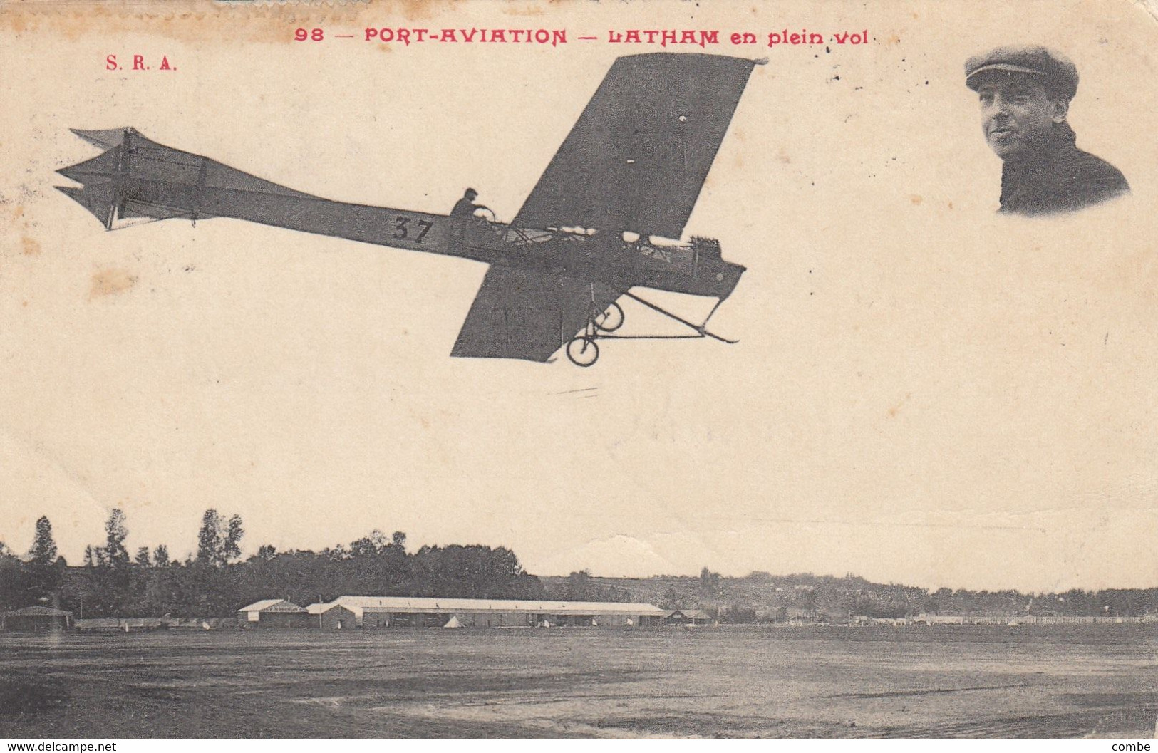 CARTE 1909. PORT AVIATION ET VIGNETTE BRUNE.  POUR CYSOING     /  2 - Other & Unclassified