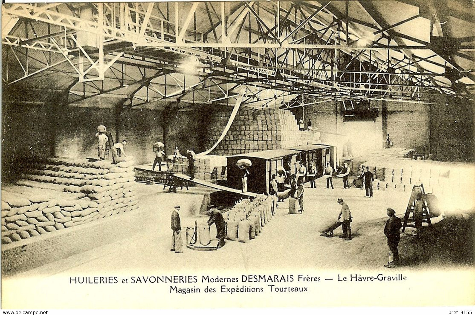 76 LE HAVRE GRAVILLE HUILERIES SAVONNERIES MODERNE DESMARAIS FRERES LE MAGASIN DES EXPEDITIONS TOURTEAUX - Graville