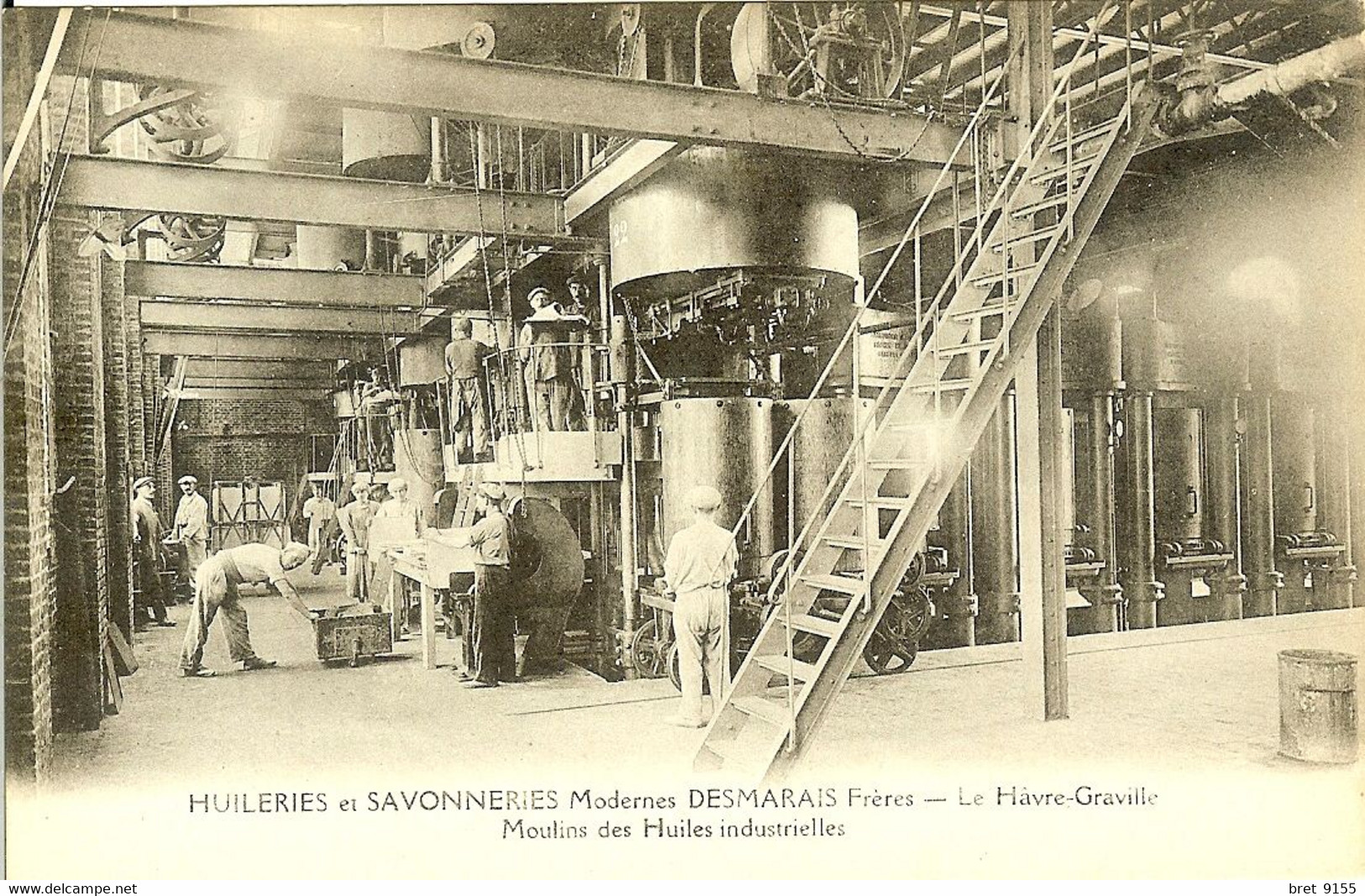 76 LE HAVRE GRAVILLE HUILERIES SAVONNERIES MODERNE DESMARAIS FRERES MOULINS DES HUILES INDUSTRIELLES - Graville