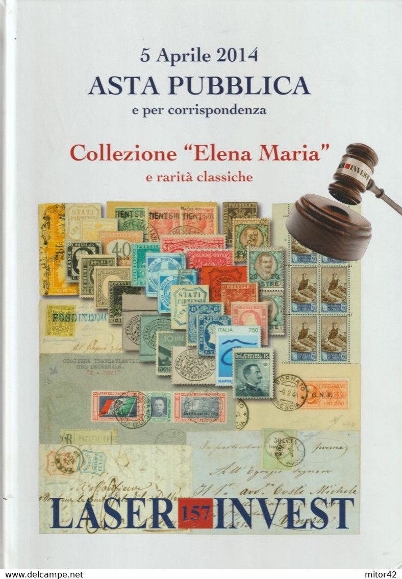 46-sc.4-Filatelia-Asta Pubblica Collezione "Elena Maria" E Rarità Classiche-pag.135 Laser Invest-Rilegato-Nuovo - Handbücher Für Sammler