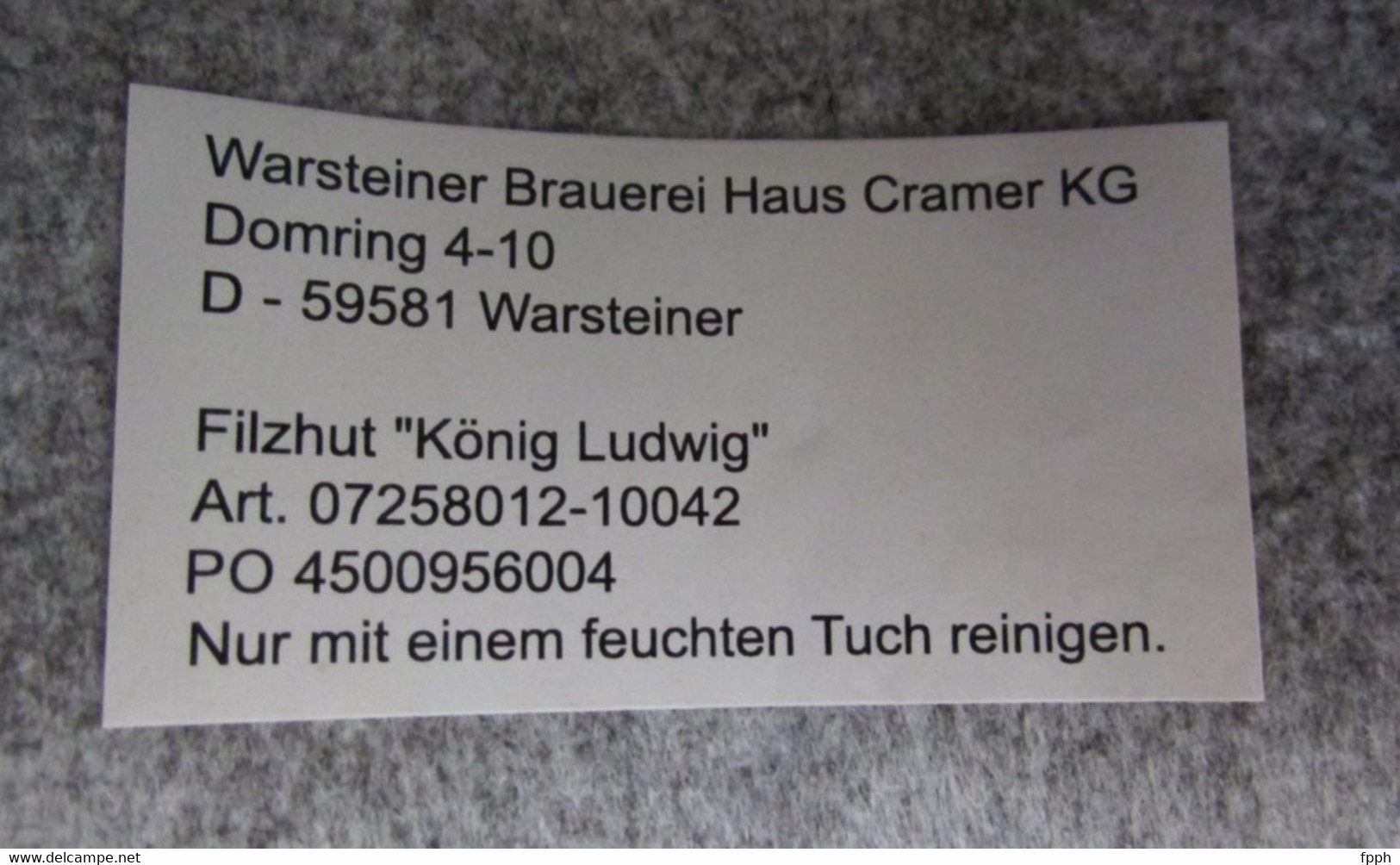 KONIG LUDWIG WEISSBIER HELL  -  Bière - Chapeau publicitaire - Publicité -