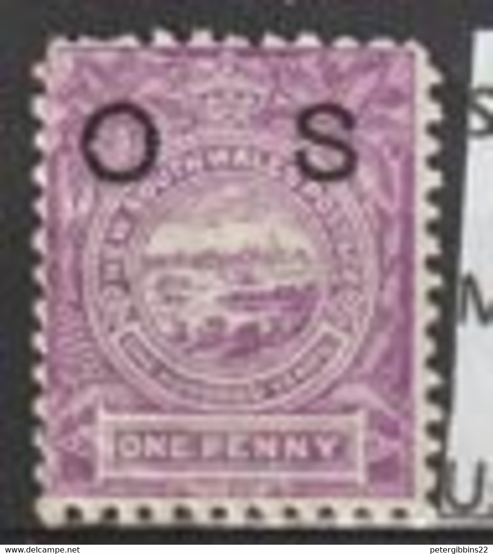 Australia New South Wales  1888  SG  039b  1d Overprint O S  Perf  11x12  Mounted Mint - Mint Stamps