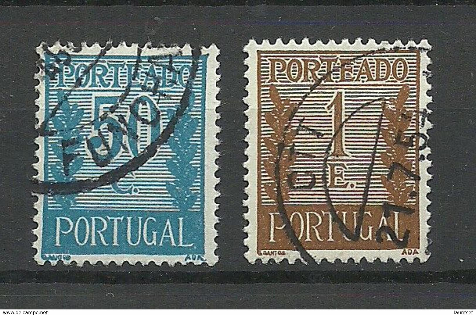 PORTUGAL - Postage Due Porto, 2 Stamps, O - Usati