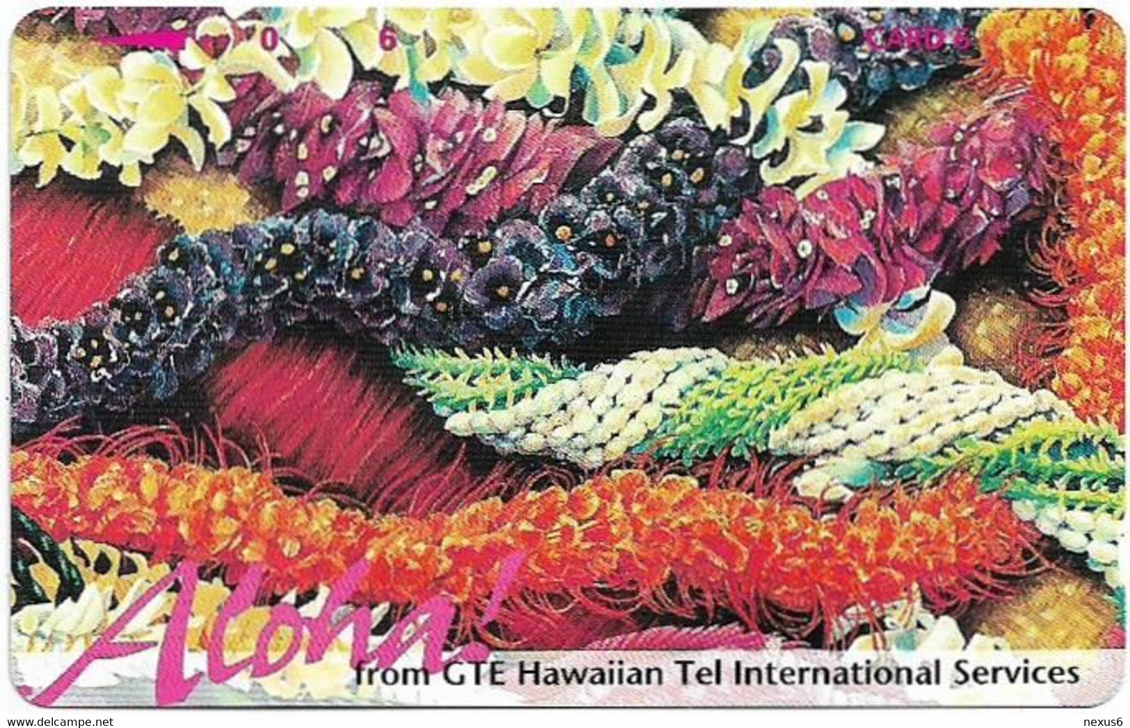 Hawaii - GTE (Tamura) - Leis - Aloha! (Purple), 6Units, 10.000ex, Mint - Hawaï