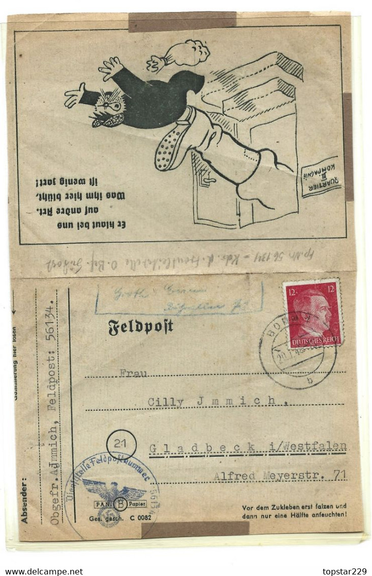 Feldpost Kohlenklau Agram Zagreb Kroatien 1945 - Covers & Documents