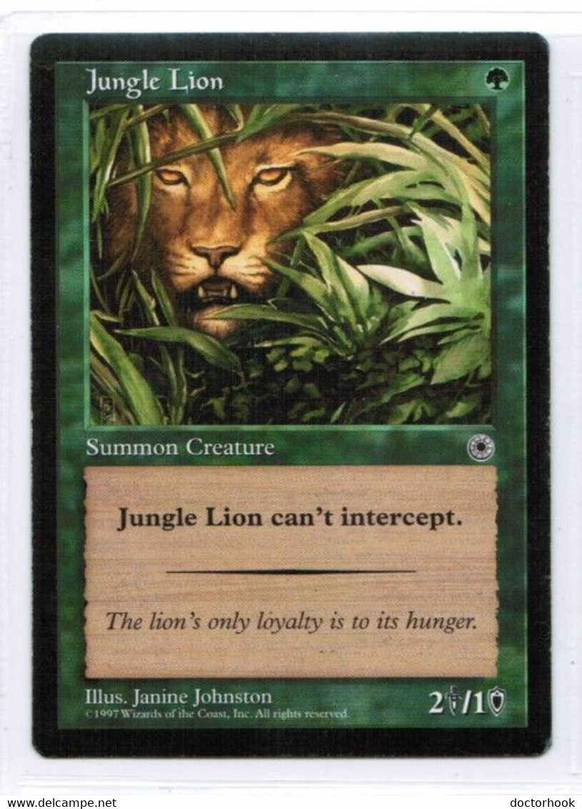 MAGIC The GATHERING  "Jungle Lion"---PORTAL (MTG--156-1) - Andere & Zonder Classificatie