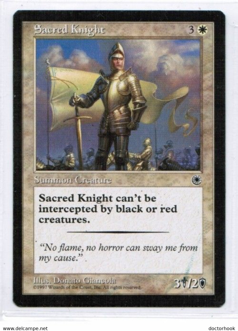 MAGIC The GATHERING  "Sacred Knight"---PORTAL (MTG--156-7) - Autres & Non Classés